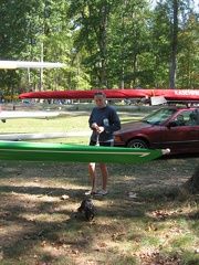 Lauren and her new boat